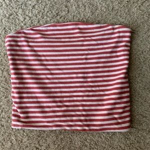 brandy melville striped tube top aesthetic